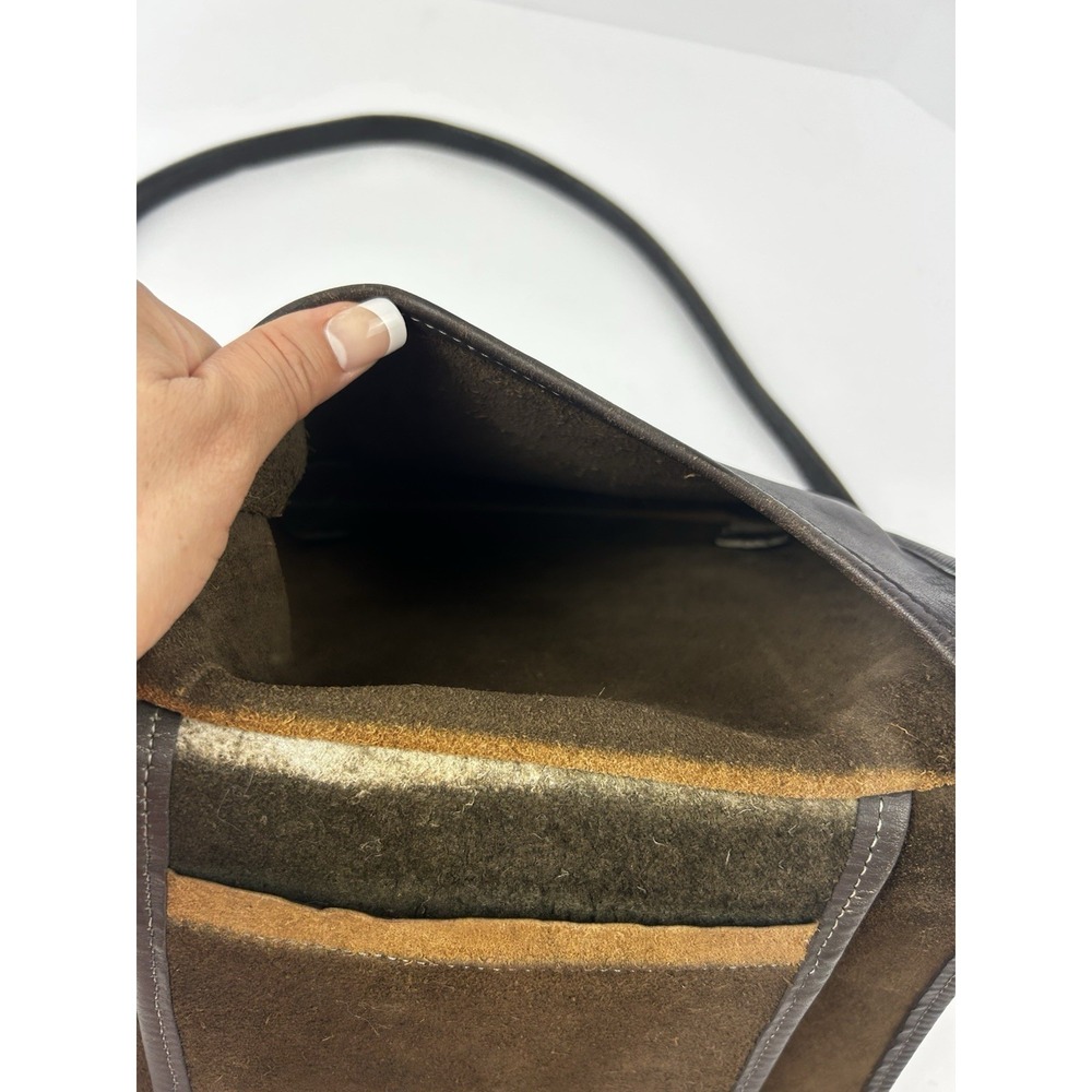 Vintage Coach Bag 9135 Small Hippie Flap Bag Dk Brown/black - Picture 11 of 11